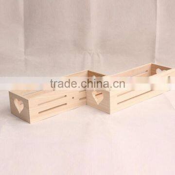 Decorative Small Shabby Chic Garden Wooden Fruit Boxes Vegetable Apple Crate photo-5