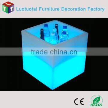 Illuminated Furniture Light up Plastic Various Size Led Cube Chair photo-5