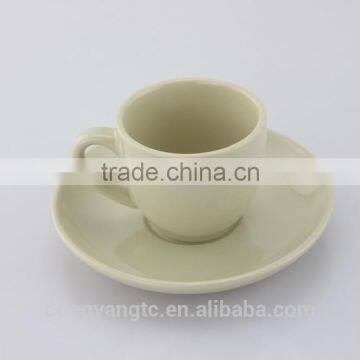 China Factory Wholesale Custom Color Printed Ceramic Porcelain Coffee Tea Cup and Saucer Set