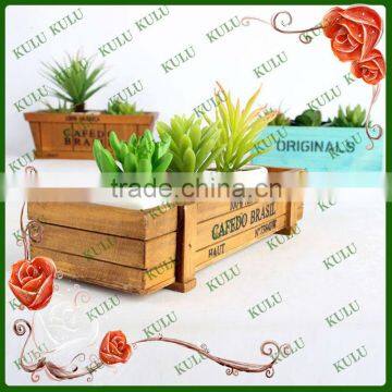 factory wholesale decorative window box wooden plant tray for sale