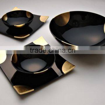 High quality best selling eco friendly Gold Dining Set Large bowl from Vietnam