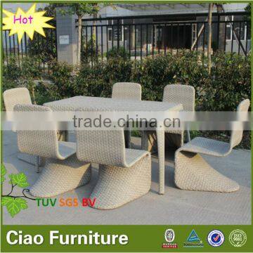 Plastic Rattan Furniture Outdoor Table Chair photo-2