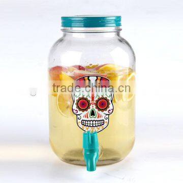 Holiday Decorative Halloween Glass Item/juice Use Glass Dispenser and 16oz Mason Jar photo-3