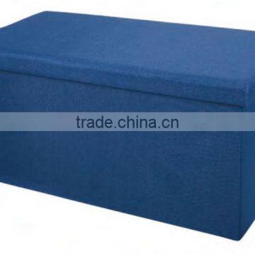 Blue Multipurpose Collapsible Toys Shoes And Garments Storage Ottoman photo-2
