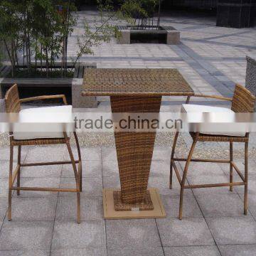 3pcs Fashion Design Wicker Outdoor Bar Stools photo-2