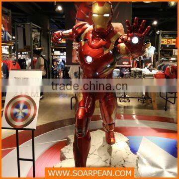 Iron Man fiberglass window display props life size movie statues