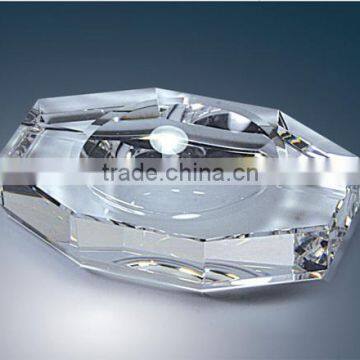 boat shape crystal ashtray