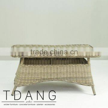 Hanna Wicker Table- Garden Outdoor Rattan Coffee Table photo-3