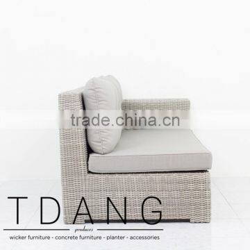 Sedona Wicker Left Hand Bench - Poly Rattan Furniture - Outdoor Patio Furniture photo-3