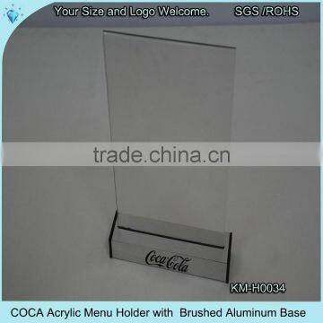 Acrylic Hot Bend Desk Menu Holder photo-2