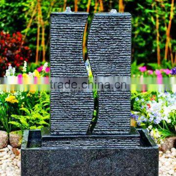 waterfall garden cantera stone fountain