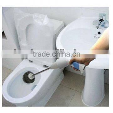 Cordless rotary toilet cleaning brush