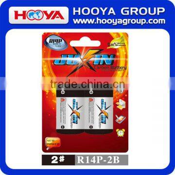 envionmental 2# dry carbon battery in 2 pcs packing