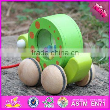 2016 New Design Snail Carried Wooden Pull Toys for Toddlers W05C078 photo-5