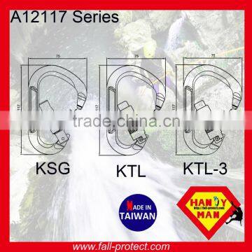 Made Of Aluminum Mountain Climbing Screw Lock Carabiner With D Type photo-6