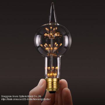 New Design Firework Light G80F 2W E26 Holiday Use Edison Light 2400K Vintage Starry Led Light photo-2