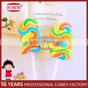 Handmade Colorful Swirl Candy Christmas Tree Shape Candy