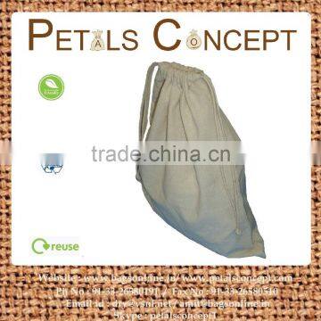 Cheap Low Cost Packaging Bag Made From Raw Cotton 150 Gsm Natural Fabric photo-3