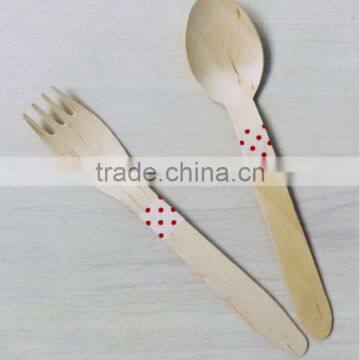 Latest Disposable Wood Spoon Fork and knife for Kids