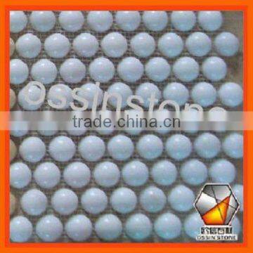 Round White Marble Mosaic