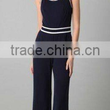 scoop-neck sports jumpsuit