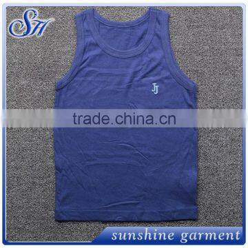 Wholesale White Kids Cotton t Shirt Kids Girls Vest photo-3