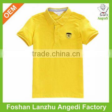 2017 Custom summer range children clothing Custom boys pique POLO shirt in solid colors children tops