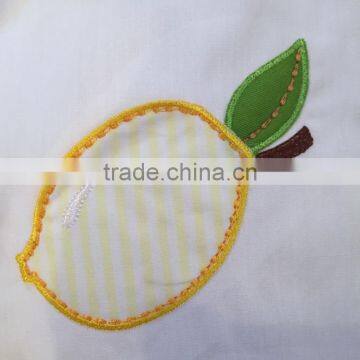 New Design Wholesale Kids Clothing High Quality Baby Lemon Embroider Clothes Suit for Baby Girls Clothes Set photo-3