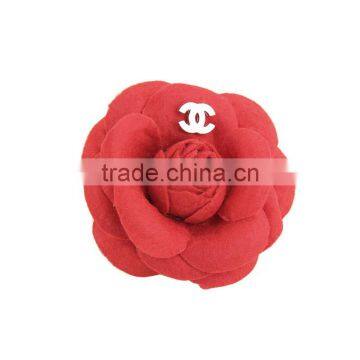 Fashion Make Fabric Flower Bulk Brooch,FabricCamellia Brooches,Girls Party Hairbow photo-4
