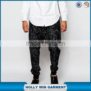 custom jogger pants drop crotch cuffed smart joggers with print