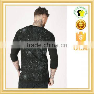 New Design Printing t Shirt 3/4 Raglan Sleeves T-shirts Oem Clothing Men photo-4