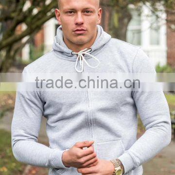 Drawstring Full Zip Hoody Tracksuit Tops Slim Fit Hoody photo-2