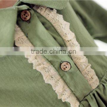 2015 Spring Boutique Children Clothing Casual Baby Girl Long Dresses 3 Colors photo-4