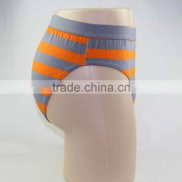 Teen Boy Underwear Striped Pants Yellow and Gray Underwear photo-3