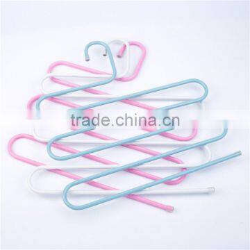 2017 Low Price Heavy Duty PVC Coated Metal Wire Hangers for Clothes Hangers photo-3