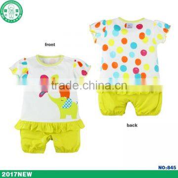 New Design Baby Boutique Girl Clothing Wholesale Baby Jumpsuits