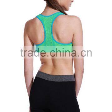 Wanyu Seamless Double Fabric Breathable Tight Sport Bra With Pad photo-2