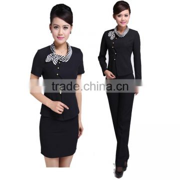 Juqian custom classic winter restaurant hotel manager uniform for front office desk