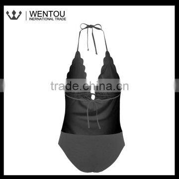 Sexy Scalloped One Piece Bikini photo-3