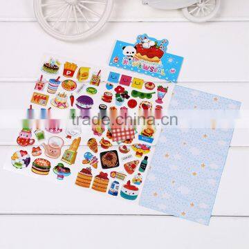 Children Puffy Sticker ,multicolor Decoration PVC Stikcer Bubble DIY Sticker Carton Pop-up Sticker Crystal Sticker photo-2