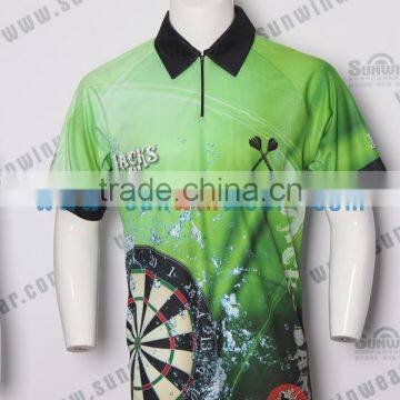 Latest Sublimation Darts Shirts/polyester Sublimation Baby T-shirt photo-3