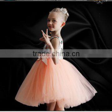 Hot Sale Wedding Dress For Flower Girls Pretty Girl Summer Dress For Performance Fancy Kids Clothing GD90427-8 photo-3