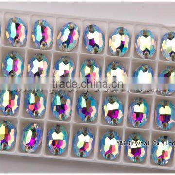 Shining Rhinestone Stone Button Sew on Crystal Beads for Wedding Dress photo-3