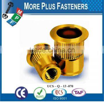 Made in Taiwan Brass Material Open Close End With Flange Bery Nuts photo-3