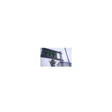 Single color led sign on street