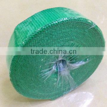 Green fiber glass insulation exhaust wrap