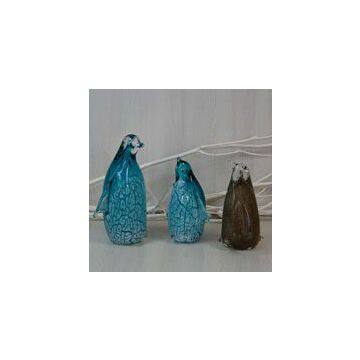 Hot Selling Handcraft Decorative Glass Penguin