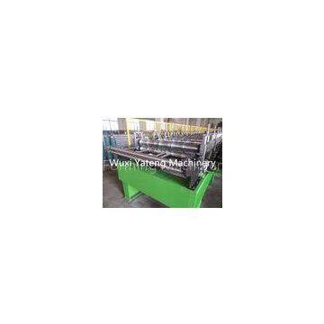 0.7 - 1.5mm Thickness Steel Structural Floor Deck Roll Forming Machine With Pre - Cutting