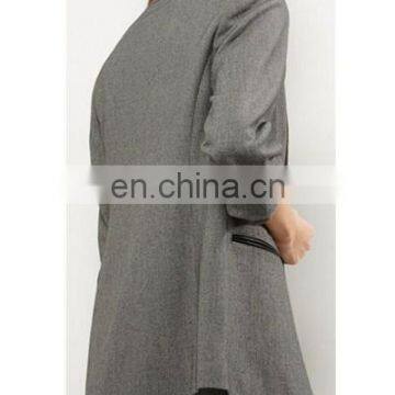Latest Ladies Slim Fit Casual Blazer Designs With Contrast Trim photo-4