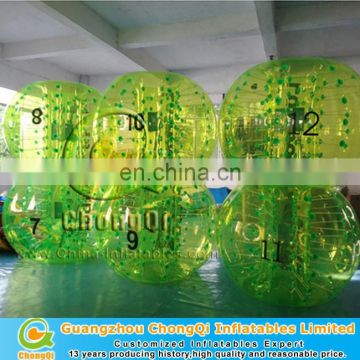 Bright color cheap bumper ball inflatable ball